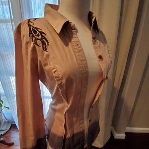 Rock/Country chic button down top by LOVE JUNKIE